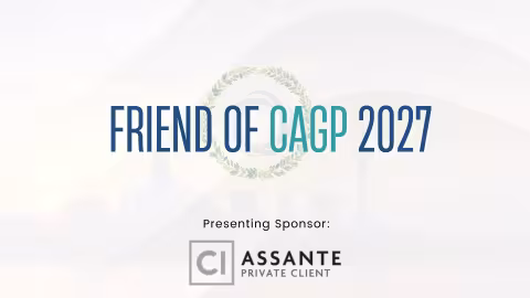 Friend of CAGP 2027 award 