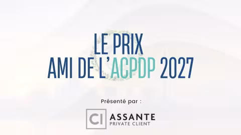 Le Prix Ami De L'ACPDP 2027